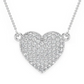 Heart Diamond Love Pendant Necklace  customdiamjewel   