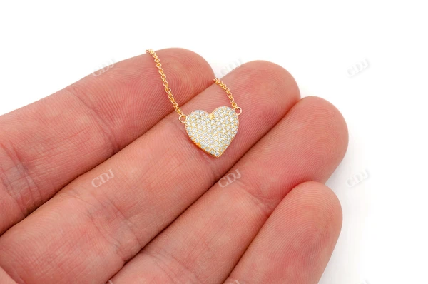 Heart Diamond Love Pendant Necklace  customdiamjewel   