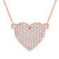 Heart Diamond Love Pendant Necklace  customdiamjewel   