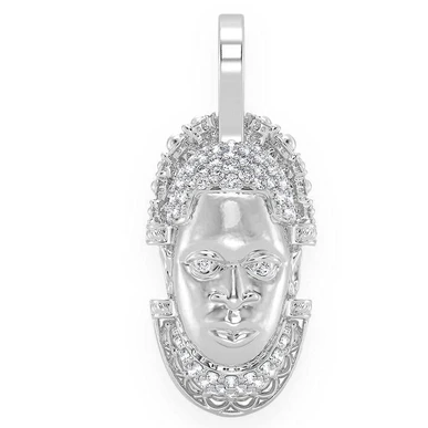0.25CTW Diamond EDO Mask Pendant  customdiamjewel   