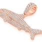 1.75CTW Cluster Diamond Shark Hip Hop Pendant  customdiamjewel   