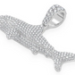 1.75CTW Cluster Diamond Shark Hip Hop Pendant  customdiamjewel   