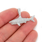 1.75CTW Cluster Diamond Shark Hip Hop Pendant  customdiamjewel   