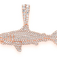 1.75CTW Cluster Diamond Shark Hip Hop Pendant  customdiamjewel   