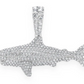 1.75CTW Cluster Diamond Shark Hip Hop Pendant  customdiamjewel   