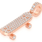 0.33CTW Diamond Skateboard Pendant  customdiamjewel   