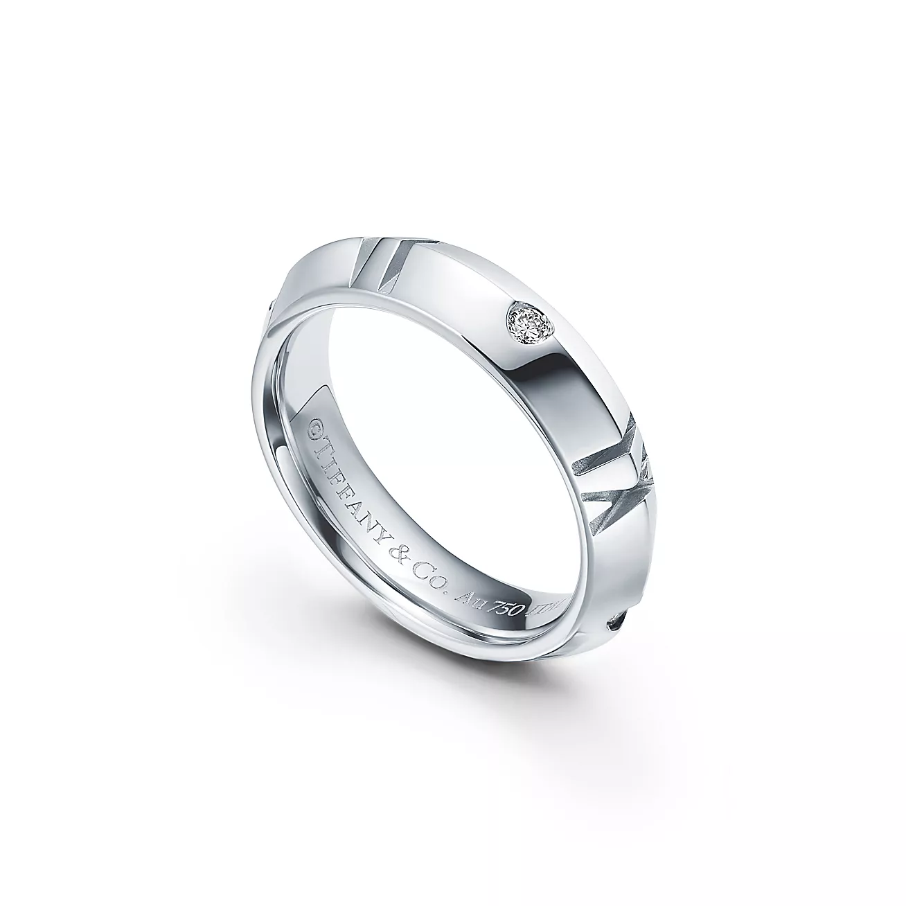Round Bezel Solitaire Lab Grown Diamond Wedding Band  customdiamjewel   