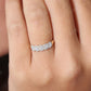 0.52CTW Round Halo Lab Grown Diamond Wedding Band  customdiamjewel   