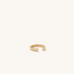 Stylish Designer Beaded Cuff 18K Gold Earrings