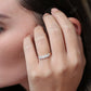 0.52CTW Round Halo Lab Grown Diamond Wedding Band  customdiamjewel   