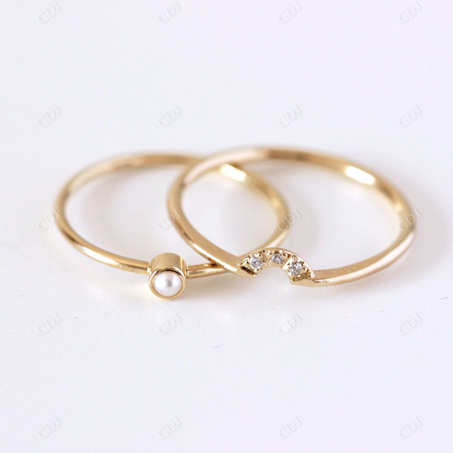 0.015CTW Round Diamond Curved Wedding Band  customdiamjewel   