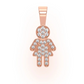 0.10CTW Round Diamond Mini Girl Pendant  customdiamjewel   
