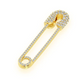 0.80CTW Diamond Safety Pin Pendant  customdiamjewel   