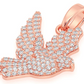 0.65CTW Dove Bird Fully Iced Out Pendant customdiamjewel