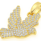 0.65CTW Dove Bird Fully Iced Out Pendant customdiamjewel