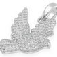 0.65CTW Dove Bird Fully Iced Out Pendant customdiamjewel