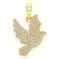 0.65CTW Dove Bird Fully Iced Out Pendant customdiamjewel