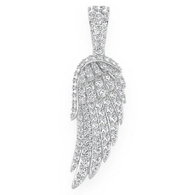 Angel Wing 0.85CTW Diamond Pendant  customdiamjewel   