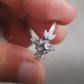Kite Cut salt and Pepper Moissanite Floral Wedding Engagement Ring  customdiamjewel   