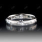 Art Deco Round Cut Moissanite Wedding Band Ring  customdiamjewel   