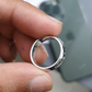 Art Deco Round Cut Moissanite Wedding Band Ring  customdiamjewel   