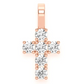 0.89CTW Round Diamond Cross Pendant  customdiamjewel   