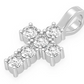 0.89CTW Round Diamond Cross Pendant  customdiamjewel   