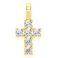 0.89CTW Round Diamond Cross Pendant  customdiamjewel   