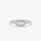 0.25CTW Marquise Shape Baguette Lab Grown Diamonds Wedding Band  customdiamjewel 10KT White Gold VVS-EF