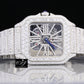 Custom Ice Out Diamond Wrist Watch (27 CT Approx)  customdiamjewel   