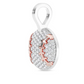 0.33CTW Cluster Diamond Baseball Pendant  customdiamjewel   