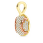 0.33CTW Cluster Diamond Baseball Pendant  customdiamjewel   