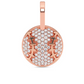 0.33CTW Cluster Diamond Baseball Pendant  customdiamjewel   