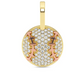 0.33CTW Cluster Diamond Baseball Pendant  customdiamjewel   