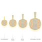 0.33CTW Cluster Diamond Baseball Pendant  customdiamjewel   