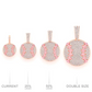 0.33CTW Cluster Diamond Baseball Pendant  customdiamjewel   