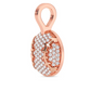 0.33CTW Cluster Diamond Baseball Pendant  customdiamjewel   