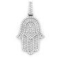3.75CTW Iced Out Hamsa Pendant  customdiamjewel   