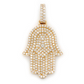 3.75CTW Iced Out Hamsa Pendant  customdiamjewel   