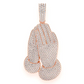 Fully Iced Out 8.80CTW Diamond Prayers Hands Pendant  customdiamjewel   