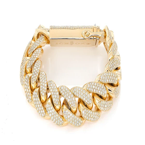 Hip Hop Diamond Miami Cuban Link Bracelet  customdiamjewel   