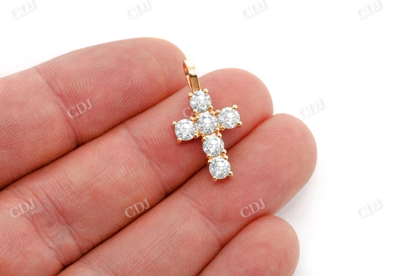 1.25CTW Round Diamond Cross Pendant  customdiamjewel   