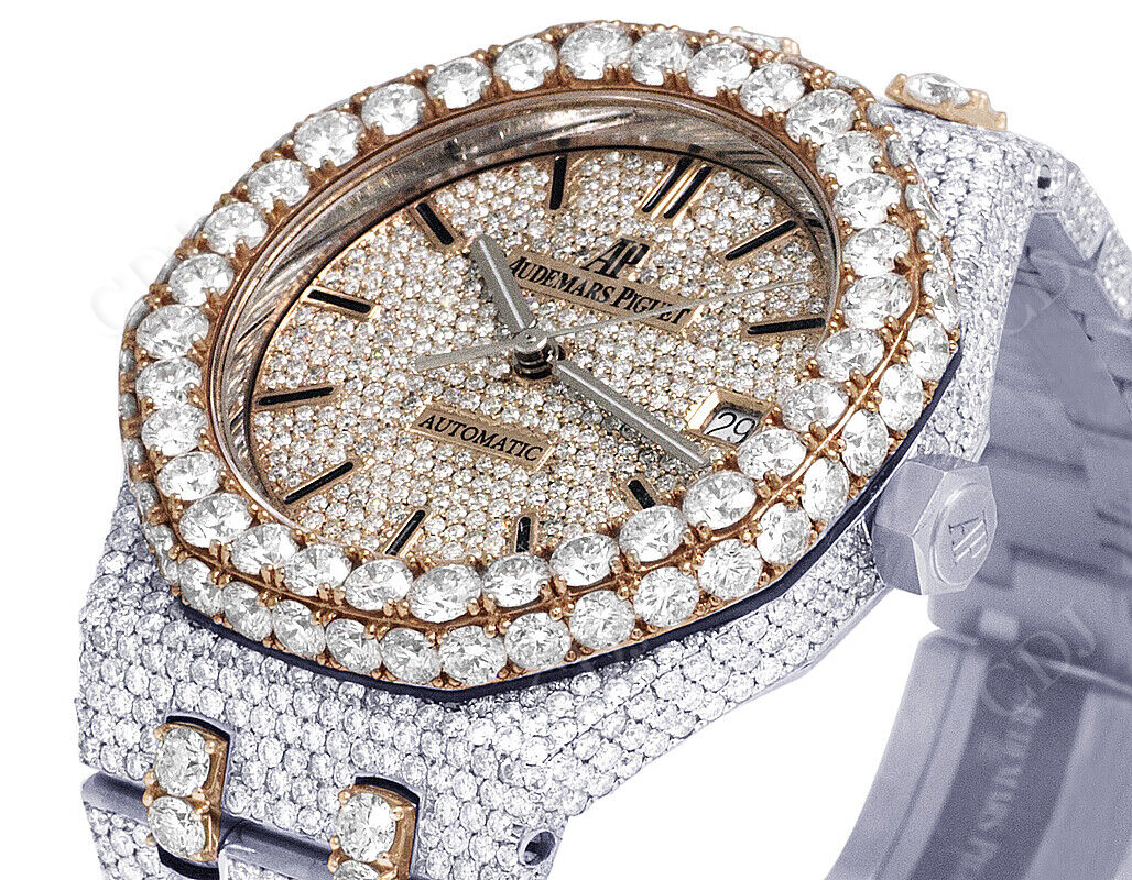 AP Iced Automatic Mechanical Diamond Watch (32.75 CTW)
