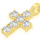 1.25CTW Round Diamond Cross Pendant  customdiamjewel   