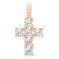 1.25CTW Round Diamond Cross Pendant  customdiamjewel   