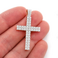 2.25CTW Two Row Diamond Cross Pendant  customdiamjewel   