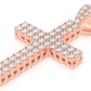 2.25CTW Two Row Diamond Cross Pendant  customdiamjewel   