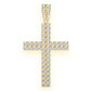 2.25CTW Two Row Diamond Cross Pendant  customdiamjewel   