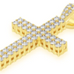 2.25CTW Two Row Diamond Cross Pendant  customdiamjewel   