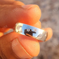 Antique Round Cut Moissanite Thick Wedding Band  customdiamjewel   